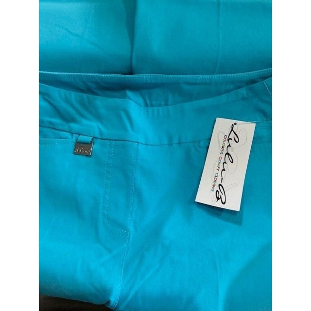 LuLu B Relaxing Fun Colorful Pull on Skinny Pants AnKle Length Sz 6 Blue *** - Picture 4 of 6